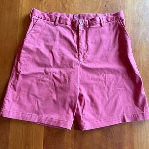 Men’s Izod Saltwater Size 36W 9.5 Inch Inseam Nantucket Red Flat Front Shorts